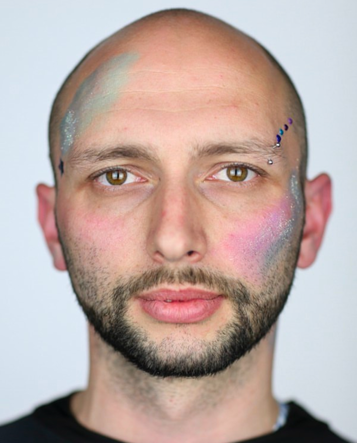 sergey with face paint